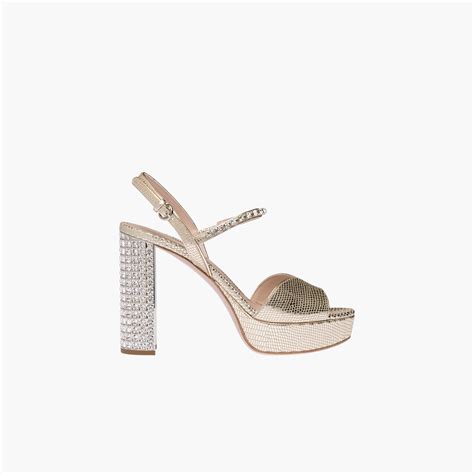 miu miu platformed feather sandals|Pyrite Lizard.